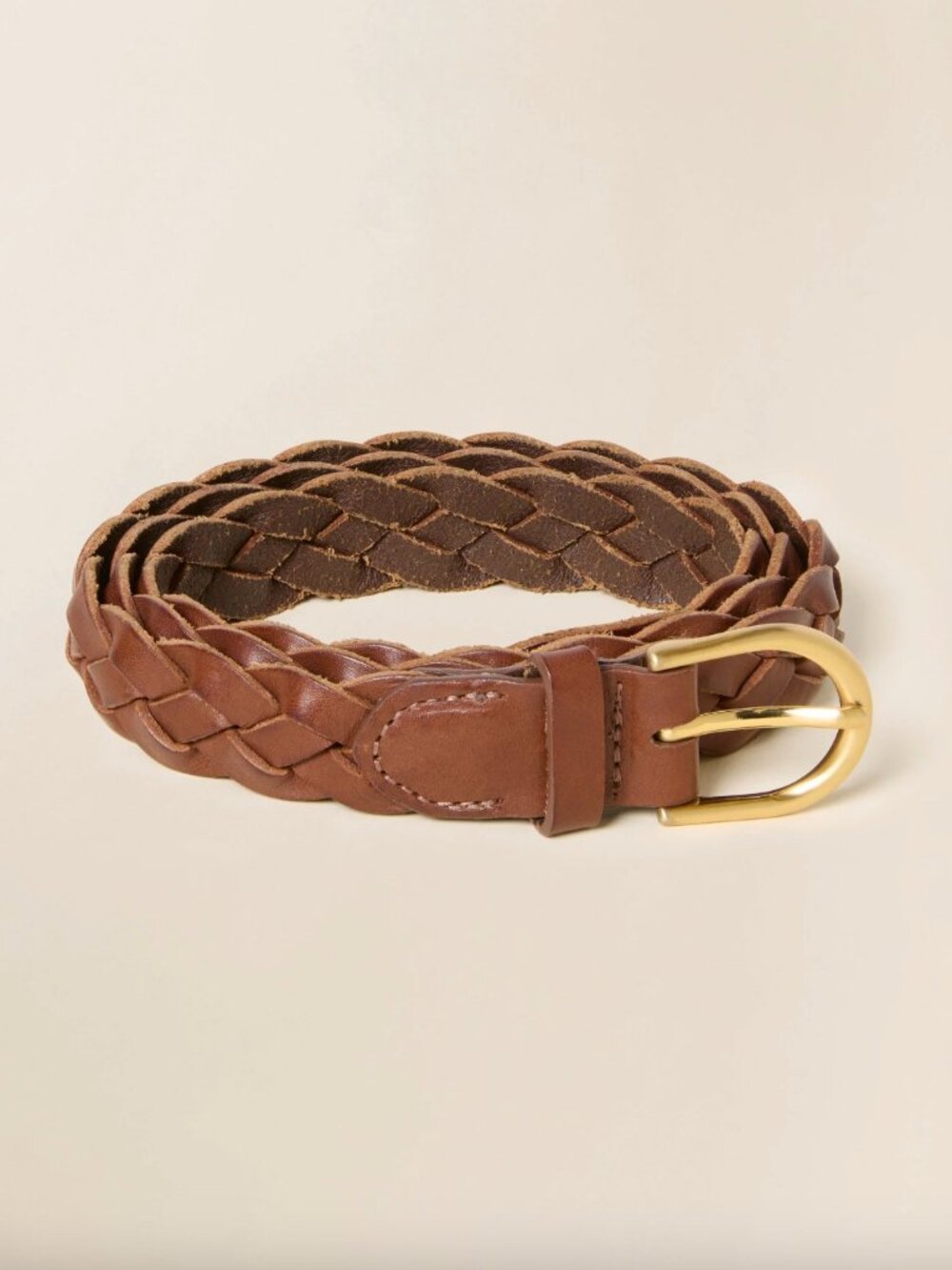 Faherty Braided Leather Belt - Women's XL